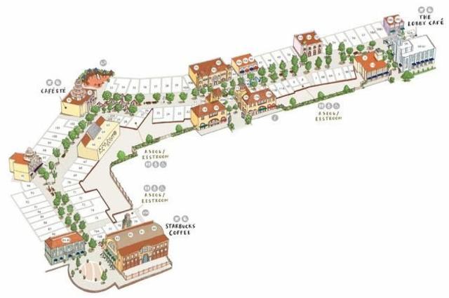 план аутлета La Roca Village
