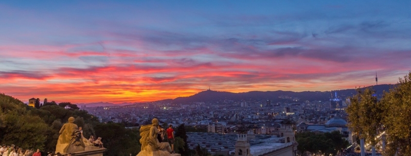 Закат над Барселоной